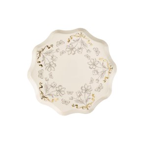 Tallerken med blomster