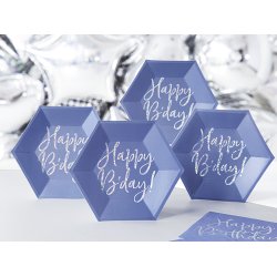 Happy birthday tallrik i bl