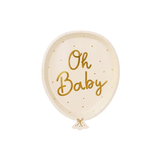 Oh Baby tallerken i ballonform