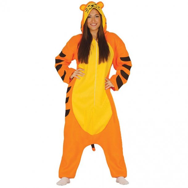 Og polet Hane Tigerdyret kostume voksen | Køb tiger kostumer til voksne her!!