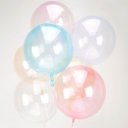 Folie-plast ballong Transparent Bl