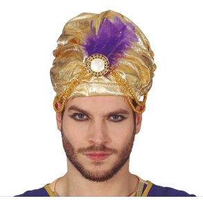 Gylden Indisk Turban 