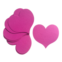 Placera kort hj�rta i pink
