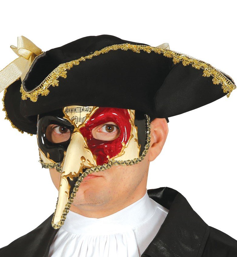 Venetian herremaske | Venetian longnose maske til maskebal