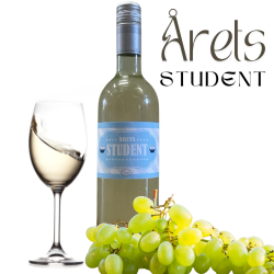 Studenter klistermrker - 3 stk Rd huebnd 