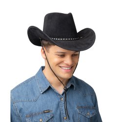 Luksus Texas Cowboyhat sort