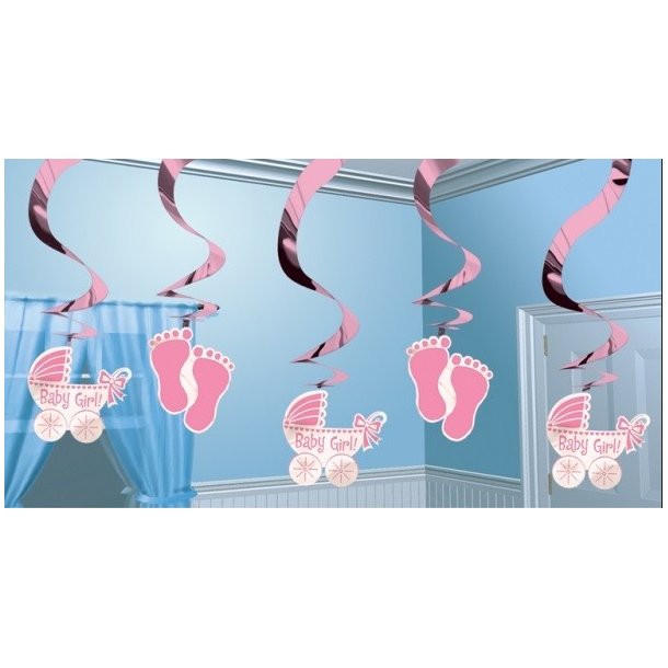 Swirls BABY GIRL, 5 stk