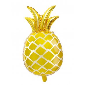 Ananas folieballon i guld