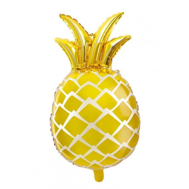 Ananas folieballon i guld
