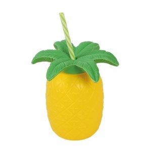 Ananas kop med sugerr