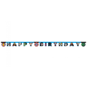 Avengers Happy Birthday banner