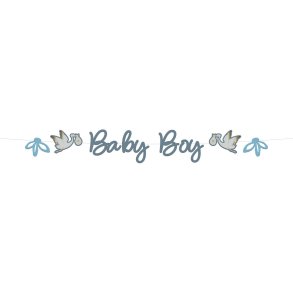 Baby Boy tekst-banner - Blooming