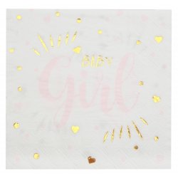 Baby shower serviet - Girl