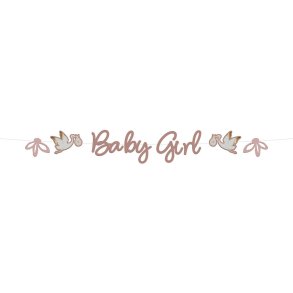 Baby Girl tekst-banner - Blooming