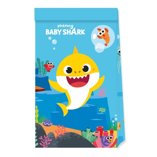 Baby Shark slikpose i papir