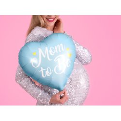 Mom to be folieballon i lysebl