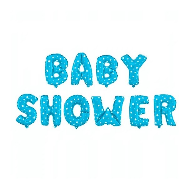 Baby Shower ballontekst i bl�