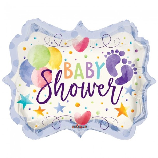 Baby shower folieballong med fotavtryck