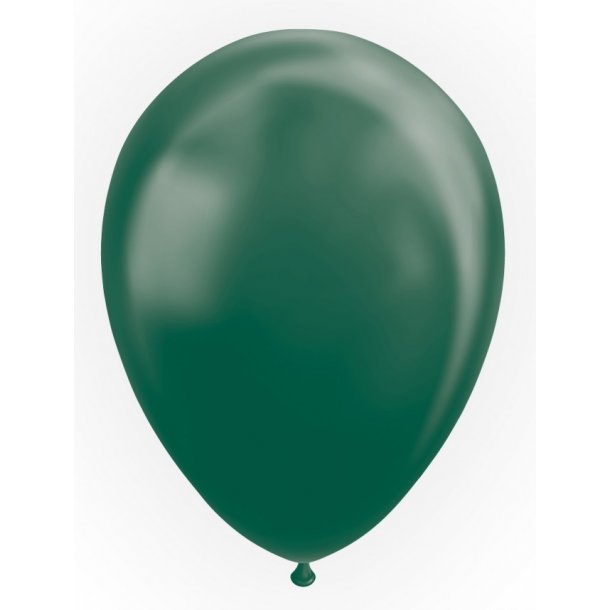 Ballon Metallic mrkegrn, 10 stk. 