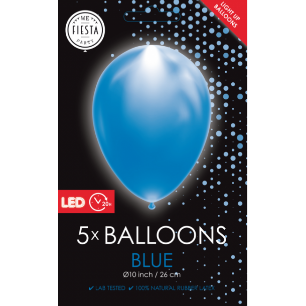 Ballon med LED lys Bl