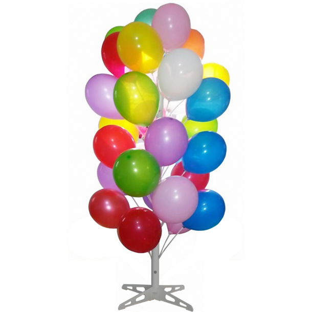 Ballonstativ i hvid 180cm