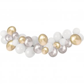 Ballonbue Hvid-Guld-Slv