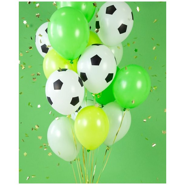 Ballong med fotboll 30 cm, 6 st.