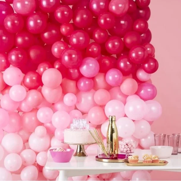 Ballongvgg Pink-rosa-Rd