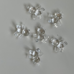 Bamse perler i klar plast