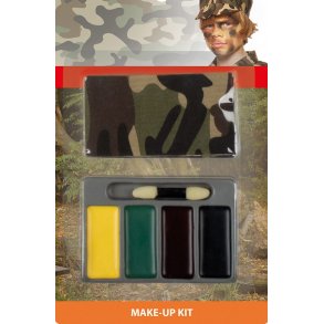 Kamouflagebandana och ansiktsf�rg