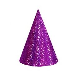 Partyhatte Metallic i pink