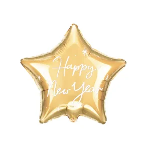 Happy new year Folie stjerne ballon