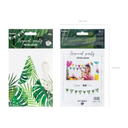 Palme flagbanner DIY i karton