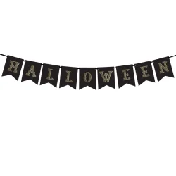 Halloween kartongbanner i svart
