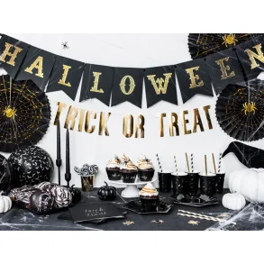 Halloween Kartonbanner i sort