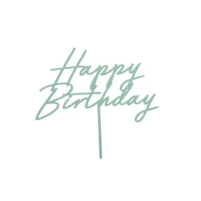 Happy Birthday kage pynt - grn