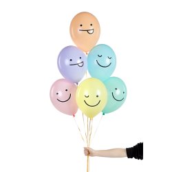 Ballong med print i multi pastell