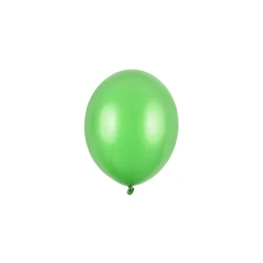 Ballon i 12,7cm metallic Limegrn - 100stk