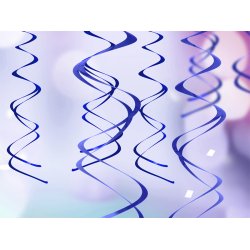 Swirls dekoration metallic 5 stk