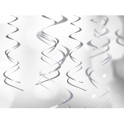 Swirls dekoration metallic 5 stk