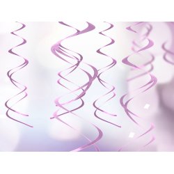 Swirls dekoration metallic 5 stk