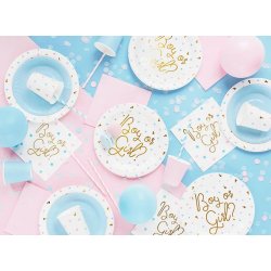 Pojke eller flicka kartongtallrikar