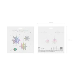 Juldekoration - Snow Flake 6st. iriserende