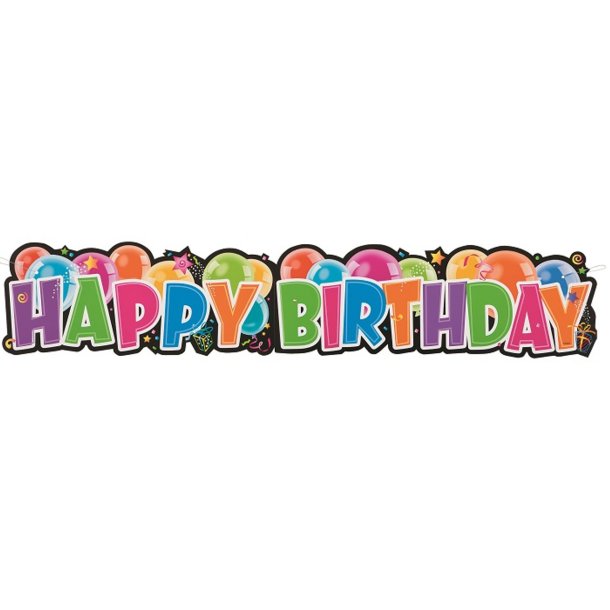 Happy Birthday gigant banner
