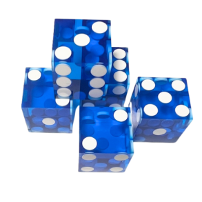 Terninger D6 akryl Casino - Bl