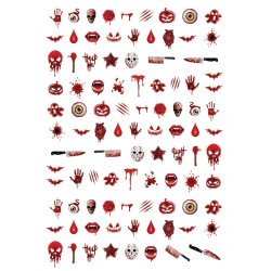 Negle stickers med Halloween motiver