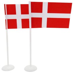 Bordsflaggor med fot, 6 st