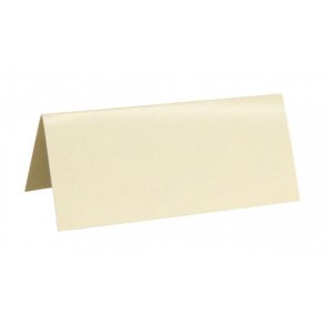 Bordkort ensfarvet CREMEFARVET