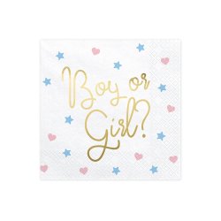 Servietter BOY or GIRL