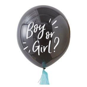 Gender reveal gummiballon XL - Dreng